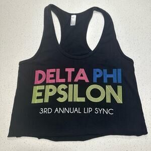Delta Phi Epsilon Cropped Tank Top